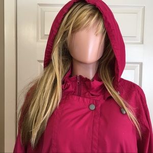 hot pink hooded jacket